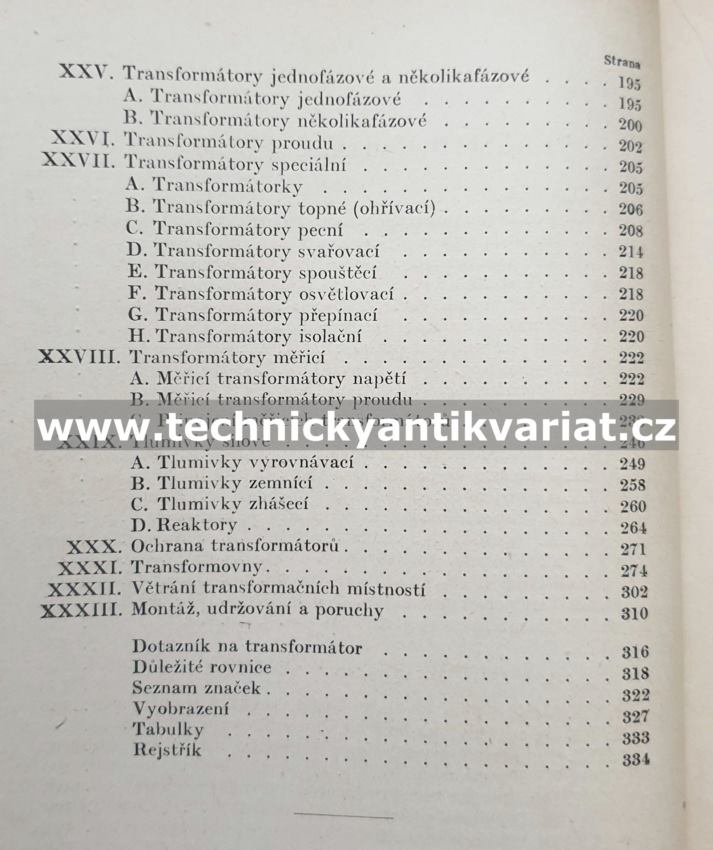 Transformátor v průmyslu - Jaroslav Pokorný (1947)