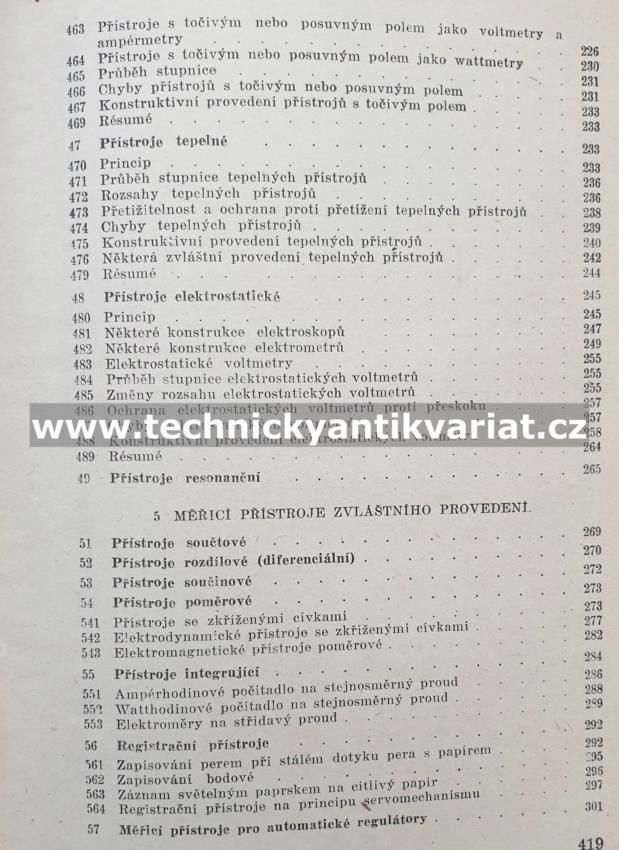 Elektrické měřící přístroje - Zdeněk Trnka (1951)