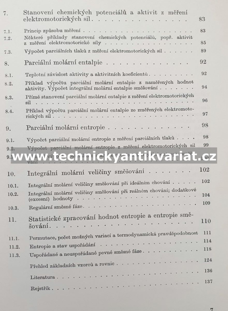 Úvod do termodynamiky směsných fází - W. Mannchen (1969)