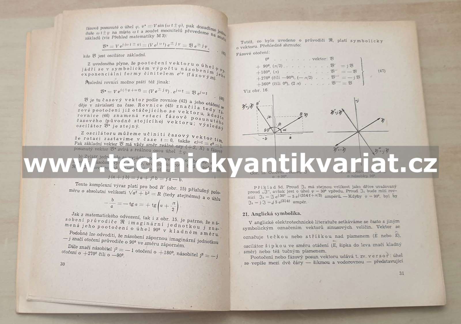 Vektorový diagram a symbolický výpočet v elektrotechnice střídavých proudů (1951)