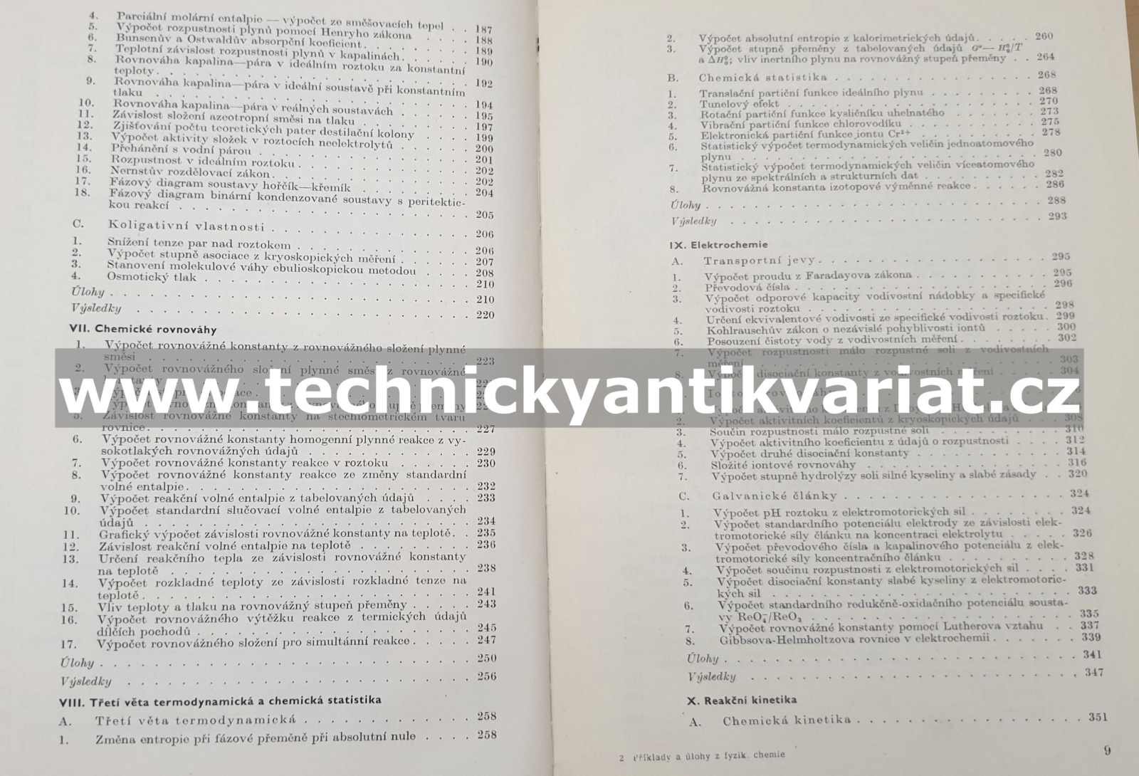 Příklady a úlohy z fyzikální chemie - Bareš, Černý, Fried, Pick (1971)