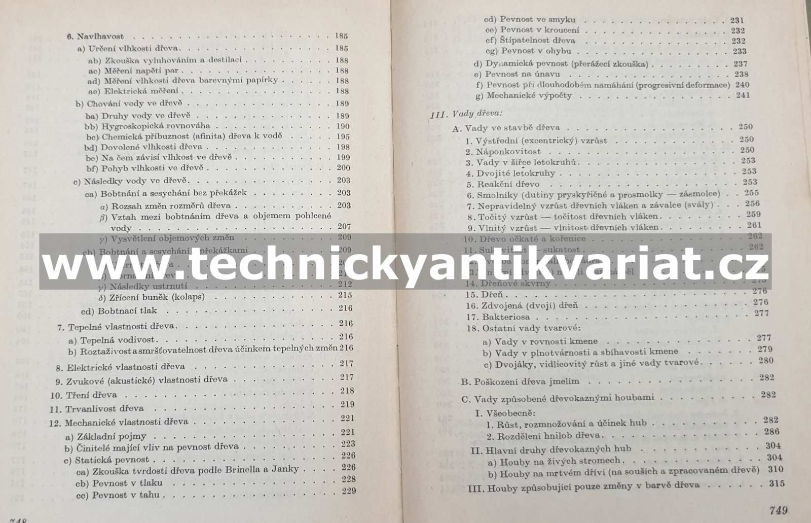 Nauka o dřevě - Lysý, Jirů (1954)