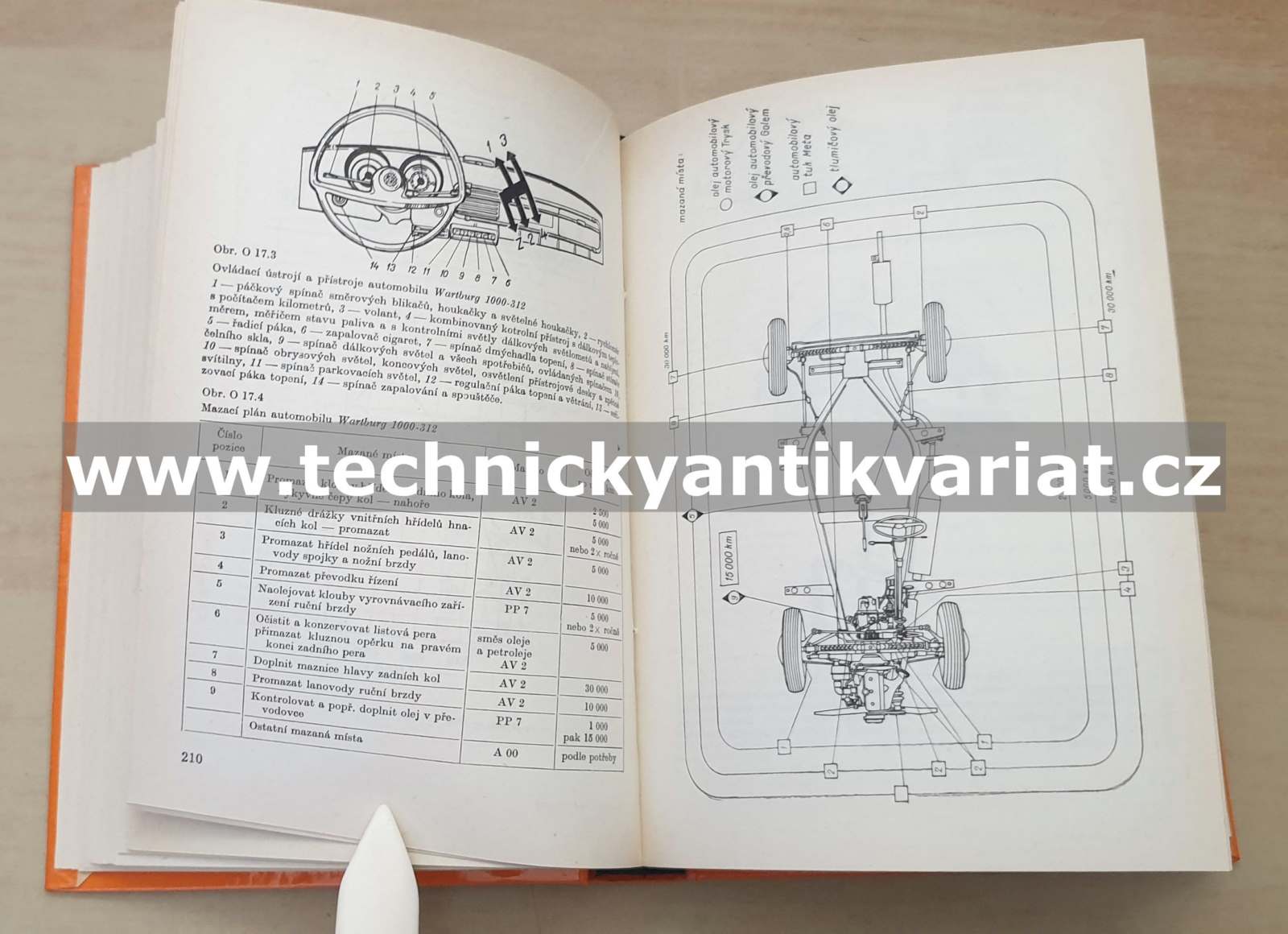 Seřizovací tabulky automobilů - Ivo Bernard (1975)