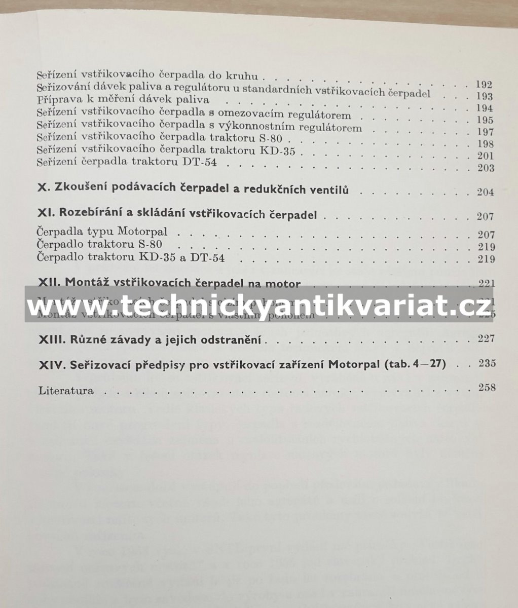 Vstřikovací zařízení naftových motorů - Jaromír Indra (1969)