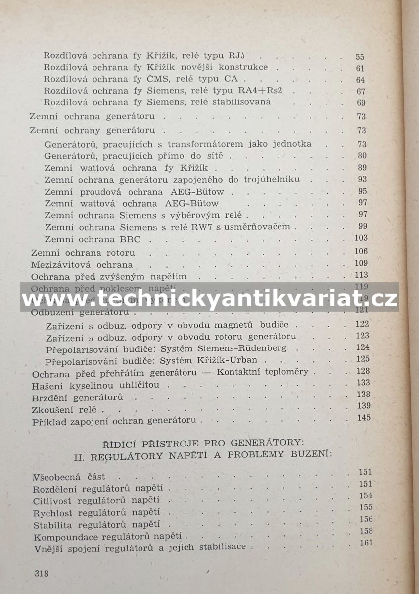 Samočinné přístroje pro generátory - Ladislav Postler (1945)