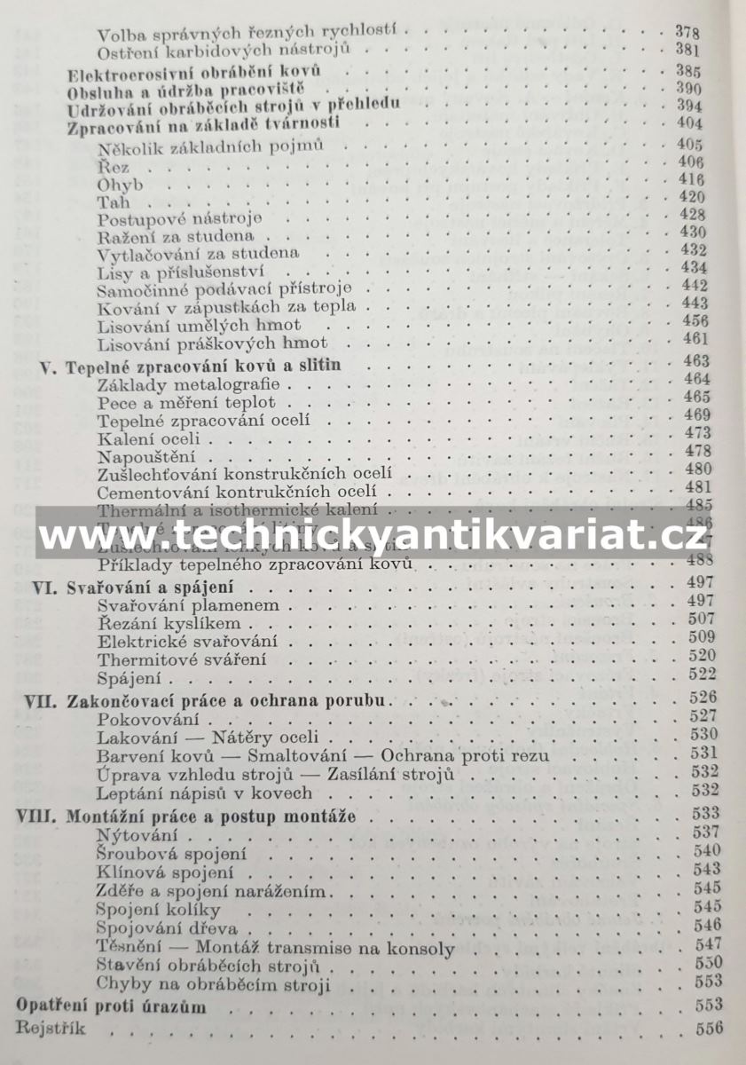 Přehled mechanické technologie - Bohumil Dobrovolný (1954)
