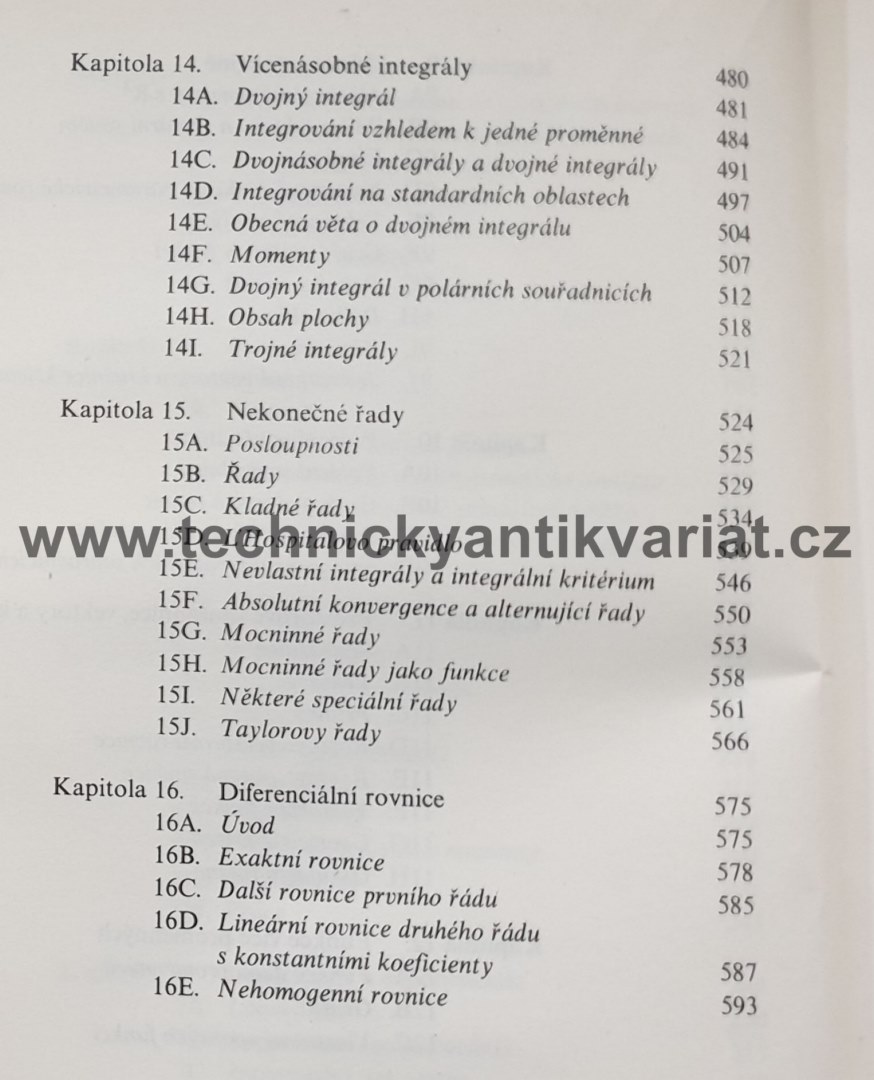 Matematická analýza - Gillma, McDowell (1983)