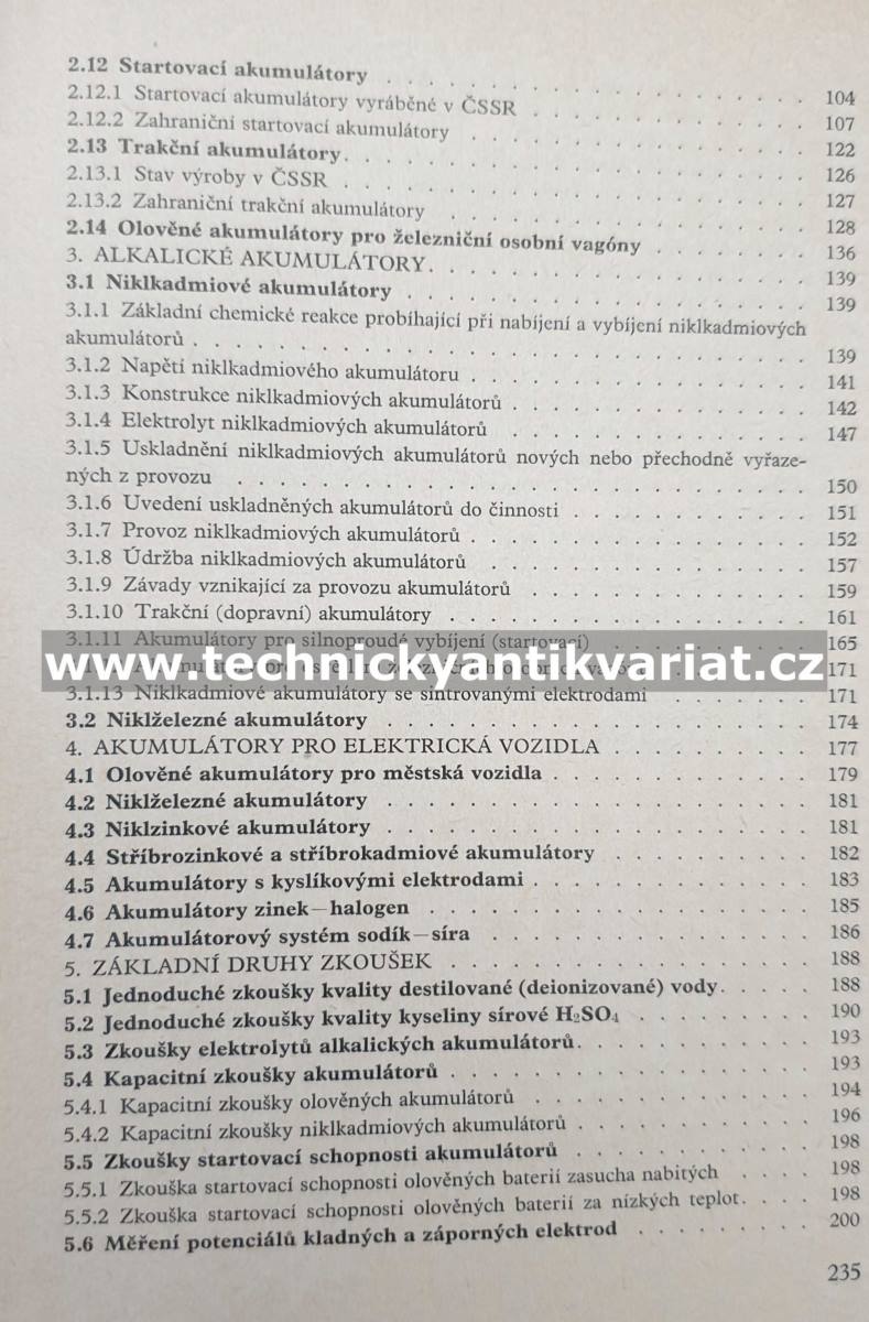 Akumulátory motorových vozidel - Josef Kozumplík (1985)