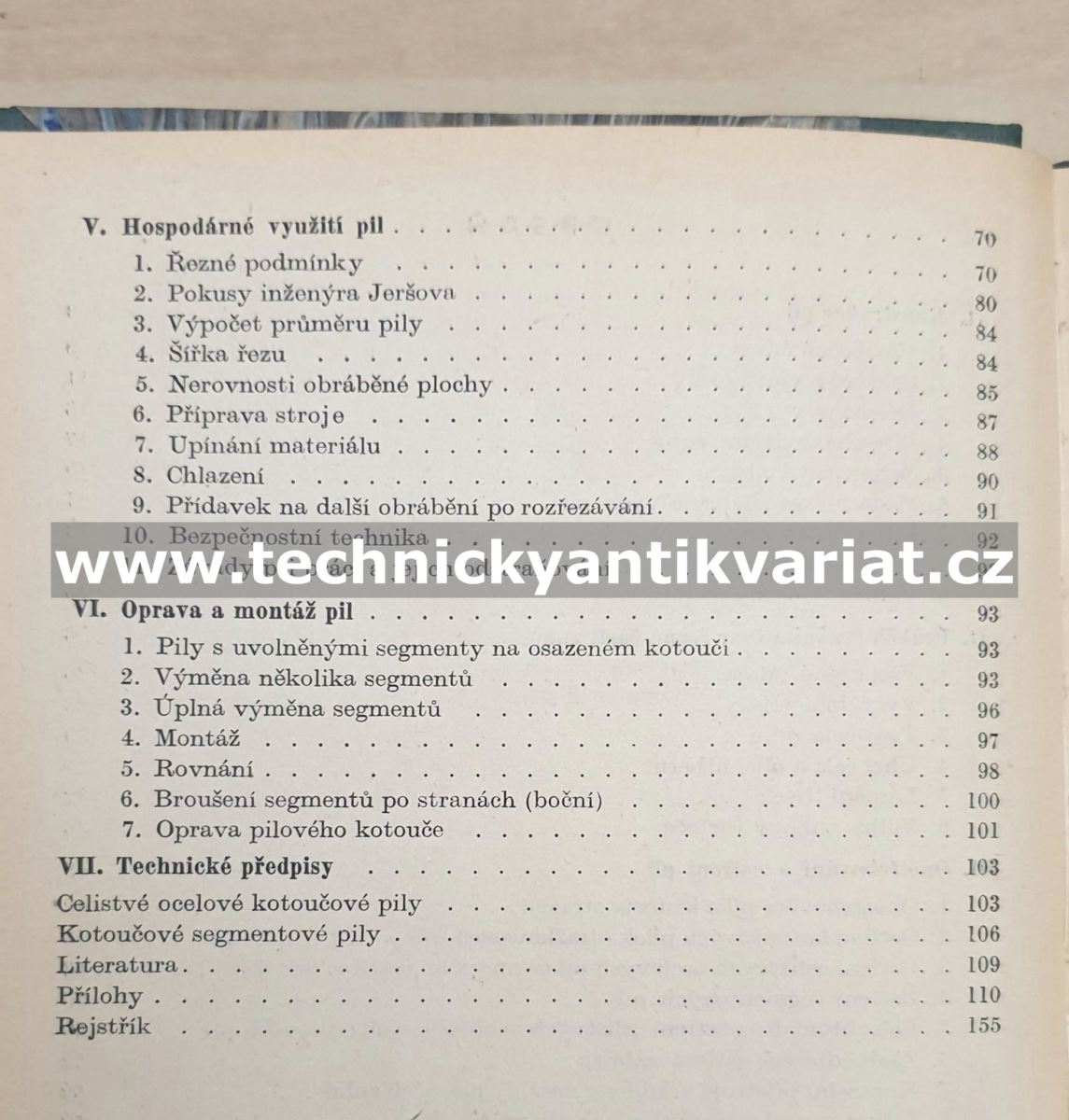 Řezání kovů kotoučovými pilami - P.F.Skvorcov (1952)