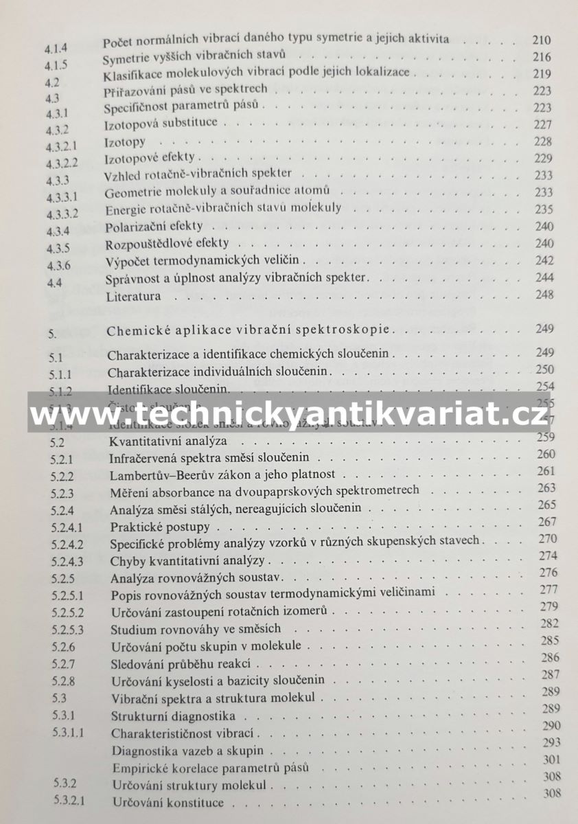 Zpracování a interpretace vibračních spekter - Horák, Vítek (1980)