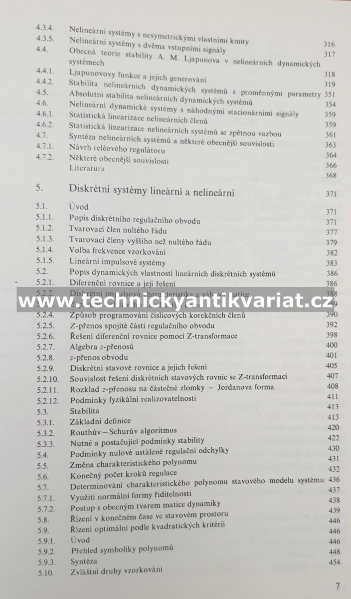 Teorie automatického řízení I - Lineární a nelineární systémy (1982)