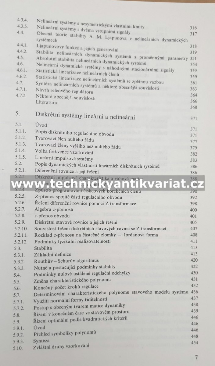 Teorie automatického řízení I - Lineární a nelineární systémy (1982)