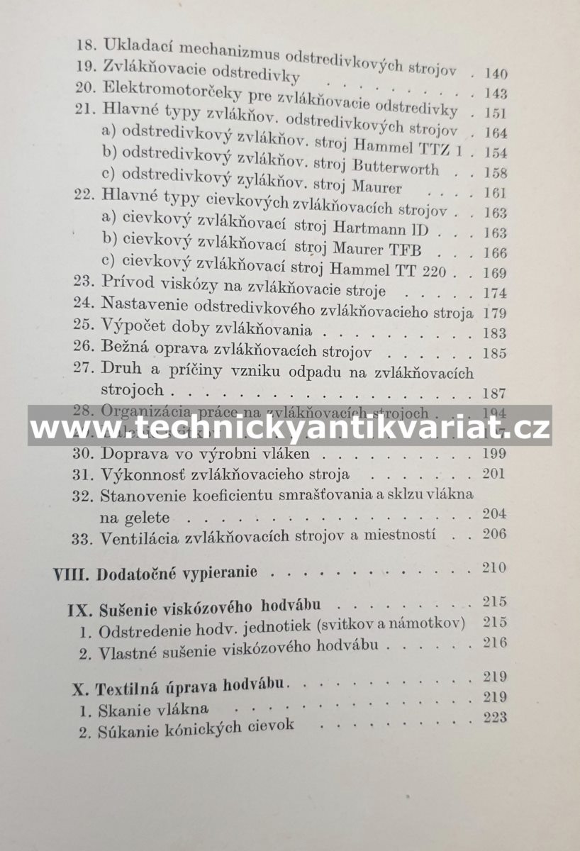 Výroba viskozového hodvábu - Wilial Beseda (1950)