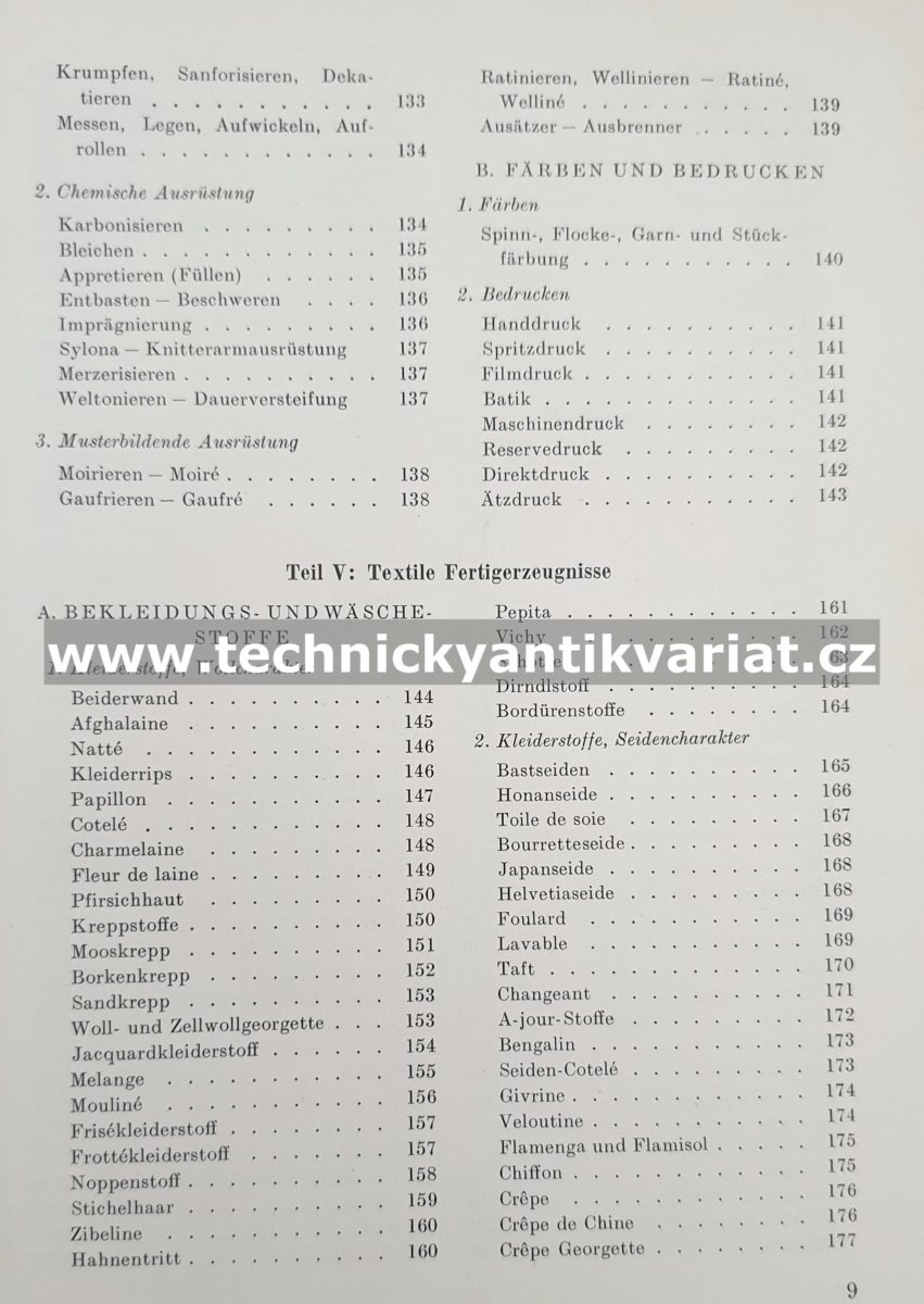 Textile Warenkunde für verkäufer - Baier (1959)