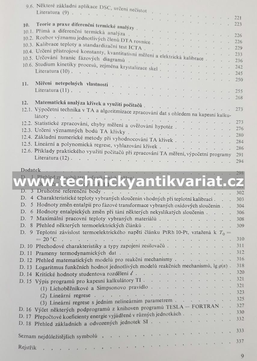 Měření termofyzikálních vlastností pevných látek - Jaroslav Šesták (1982)