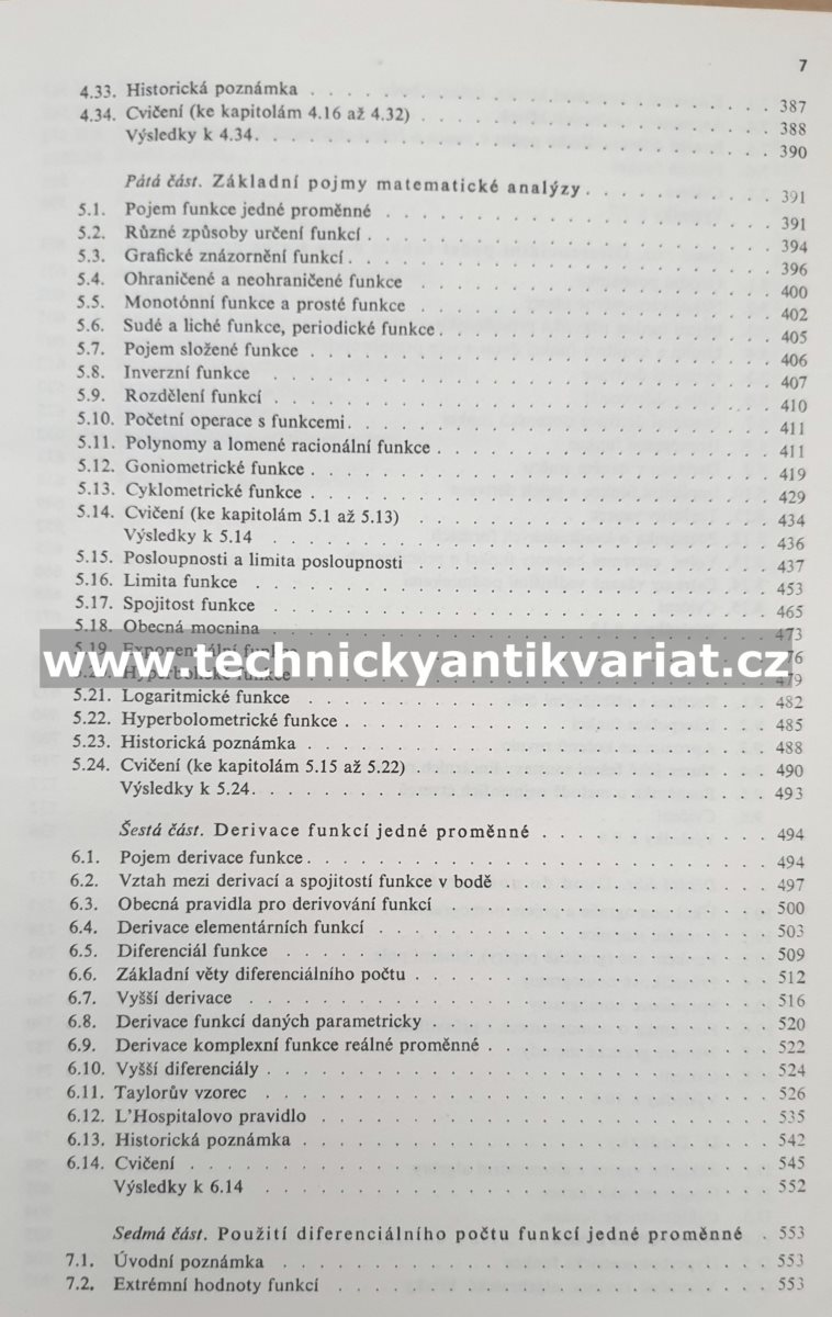 Základy aplikované matematiky I. - Škrášek, Tichý (1983)