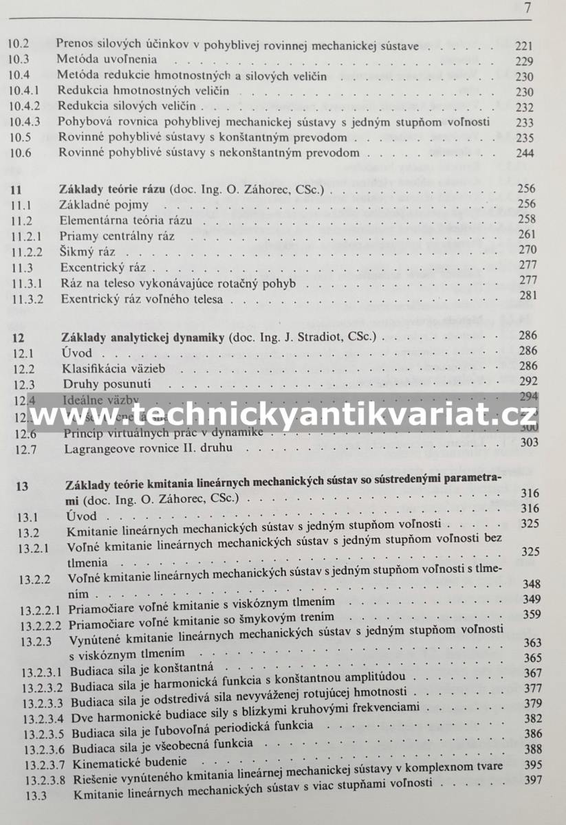 Mechanika III. Dynamika - Medvec, Stradiot, Zahorec, Caban (1988)