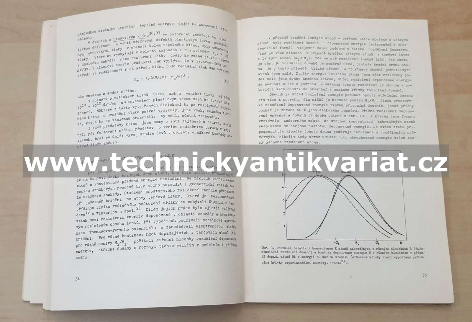 Interakce energetických atomů v pevných látkách - Čestmír Jech (1974)