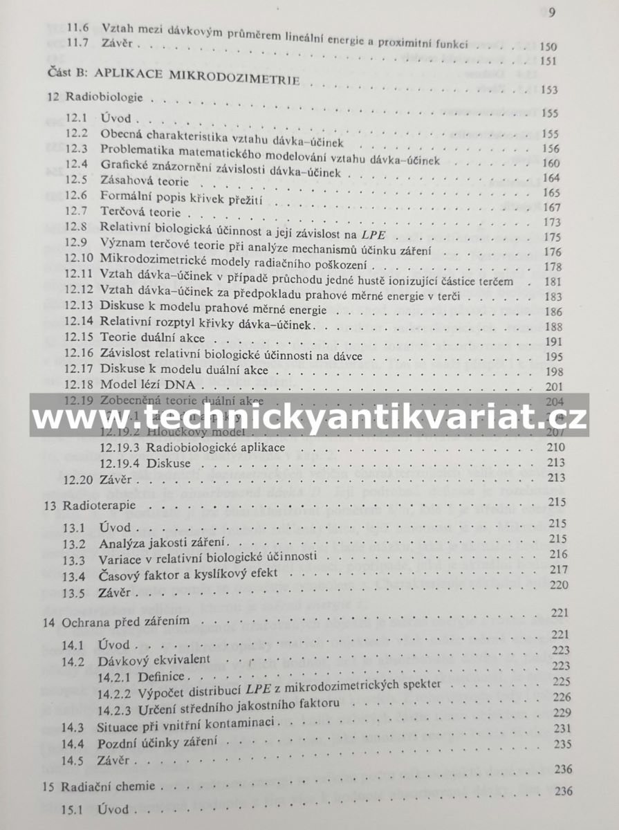 Mikrodozimetrie a jeji aplikace - Antonín Sedlák (1989)