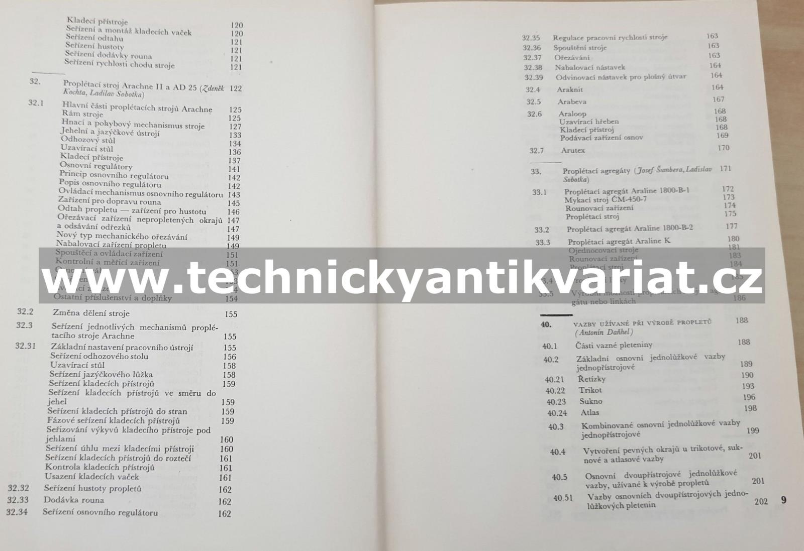 Textilní technologie proplétání - Ladislav Sobotka (1971)