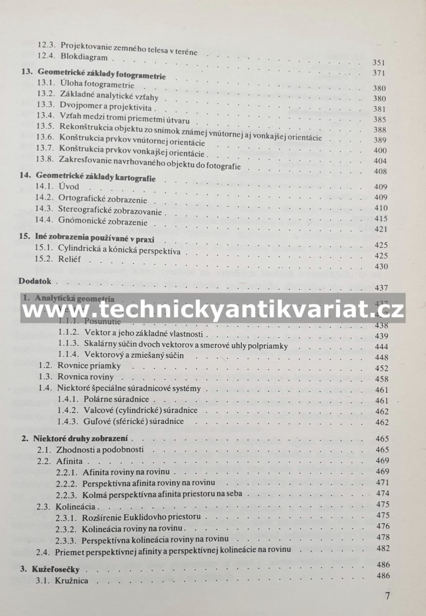 Konštruktívna geometria pre technikov - Medek, Zámožík (1978)
