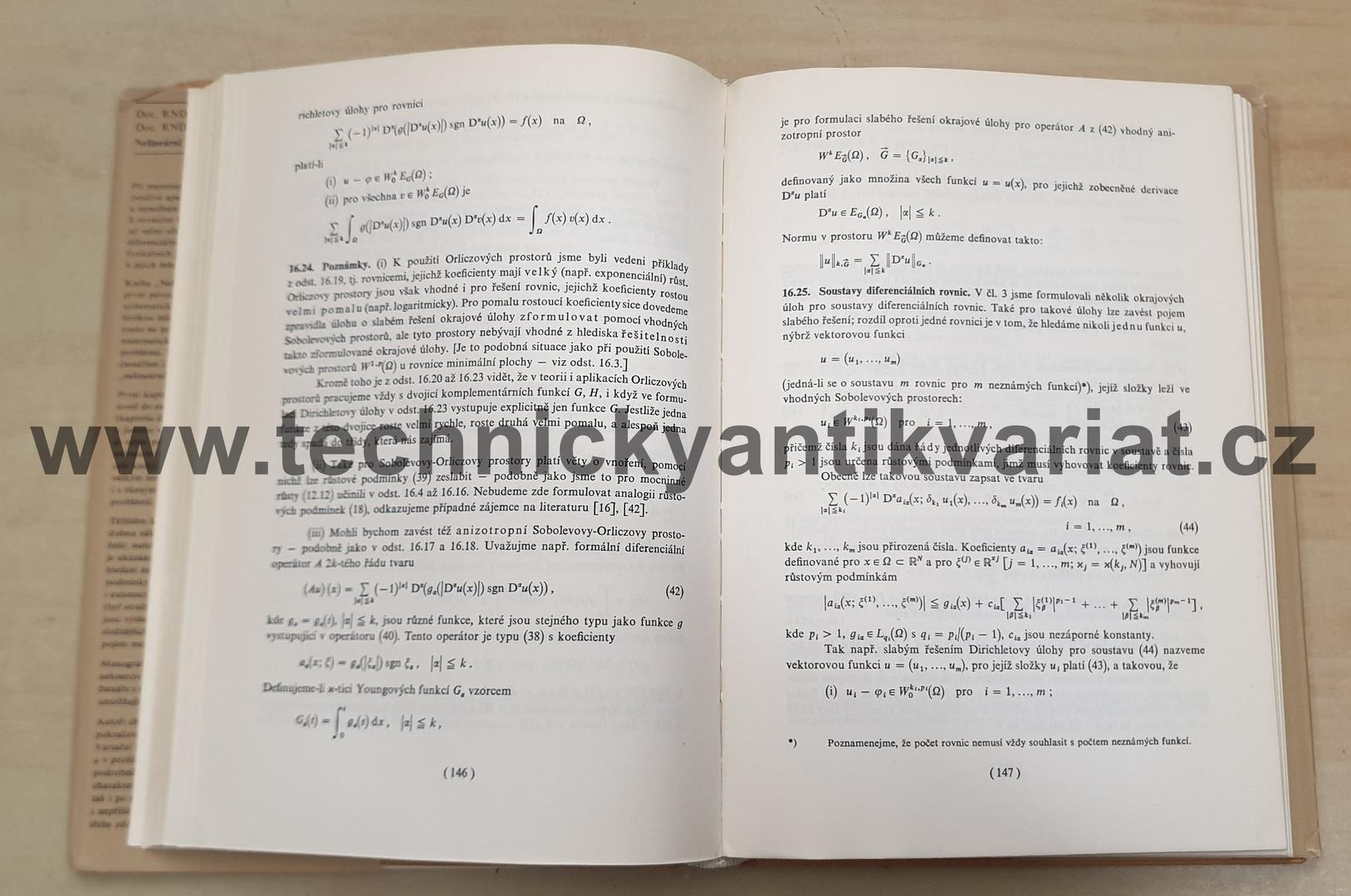 Nelineární diferenciální rovnice - Fučík, Kufner (1978)