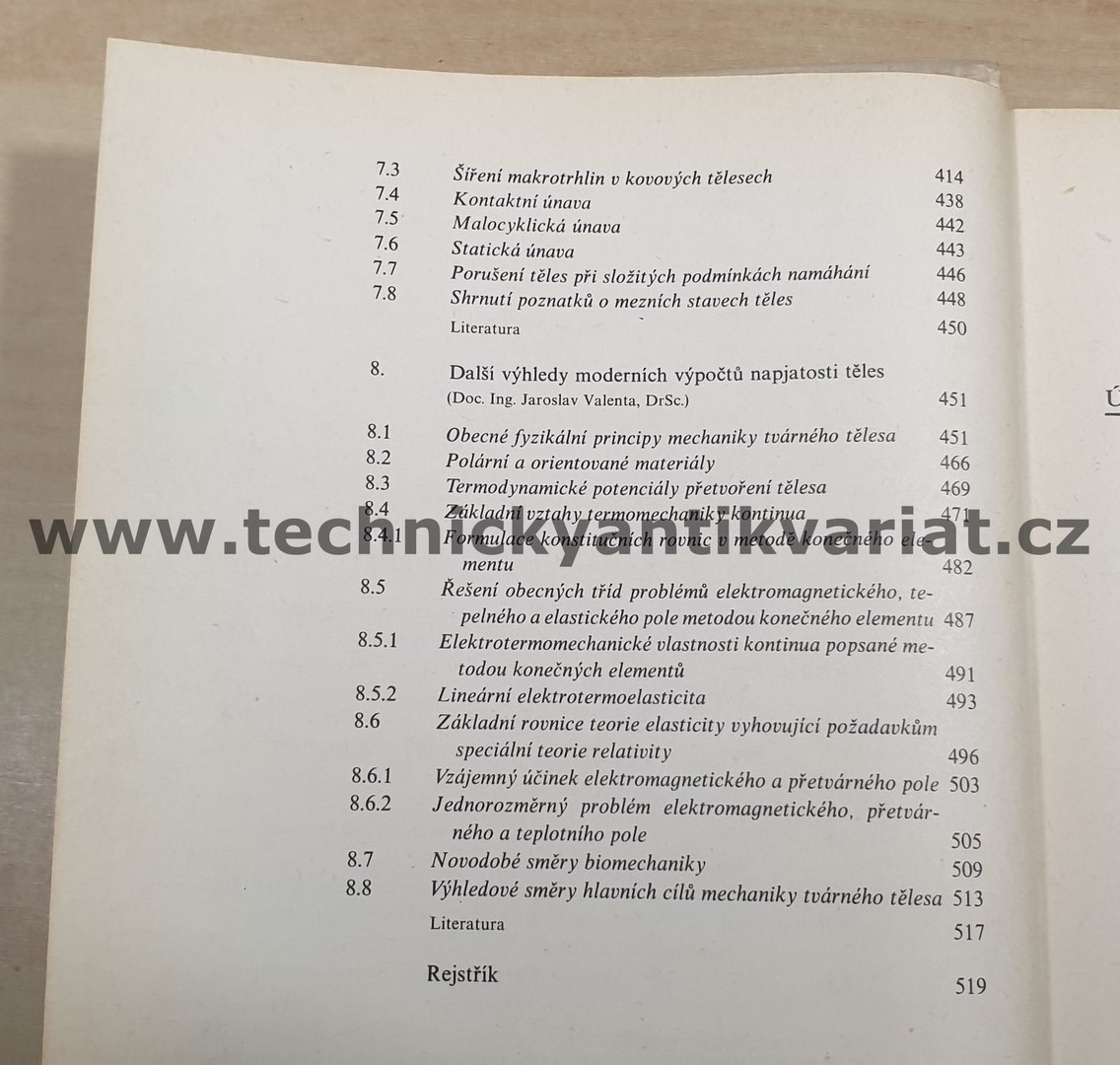 Novodobé metody výpočtů tuhosti a pevnosti ve strojírenství - Valenta, Němec, Ulrych (1975)