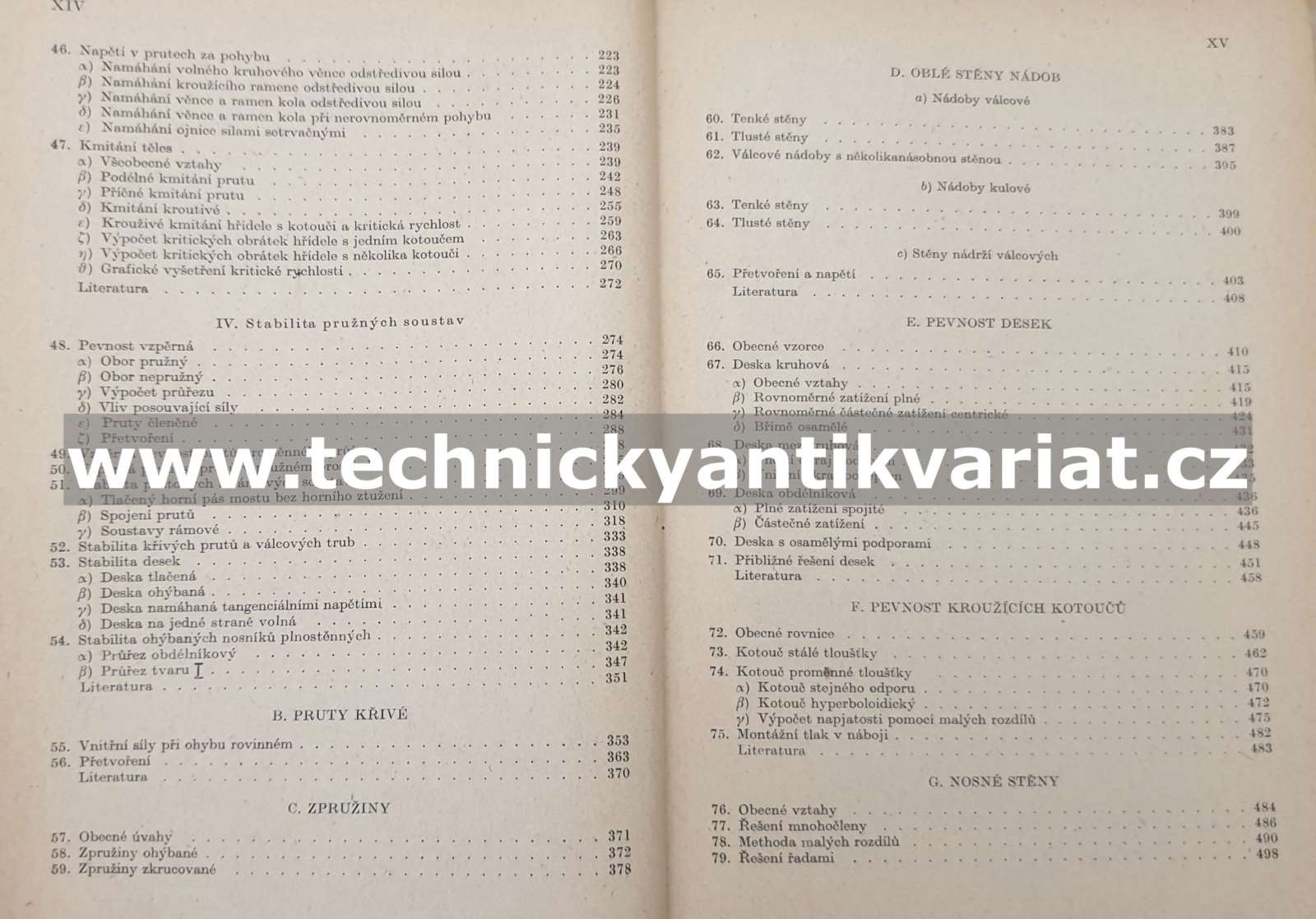 Nauka o pružnosti a pevnosti 3 Bažant, Nedoma, Spála (1955)
