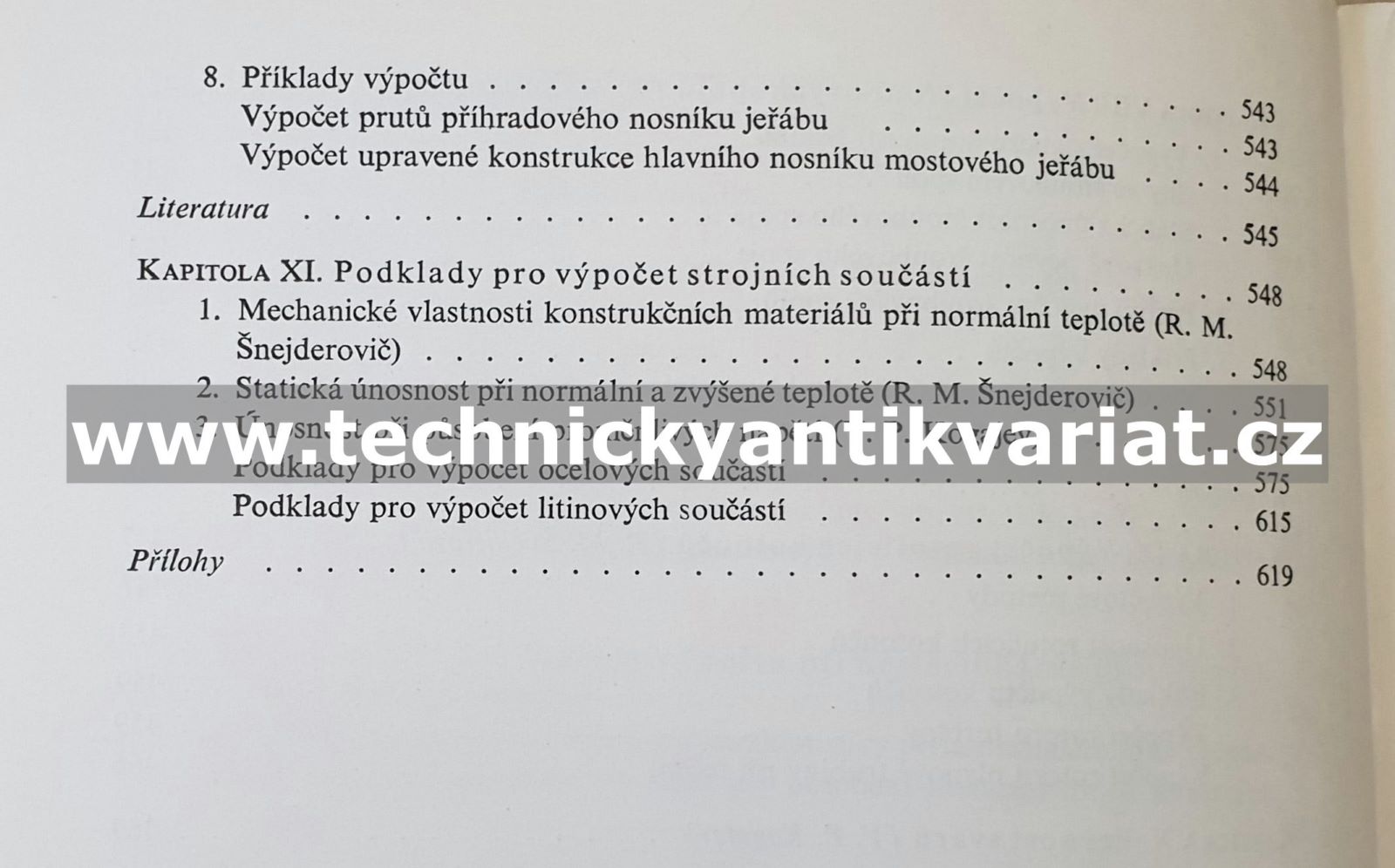 Únosnost a pevnost výpočty strojních součásti - Serensen, Kogajev, Šnejderovič (1967)