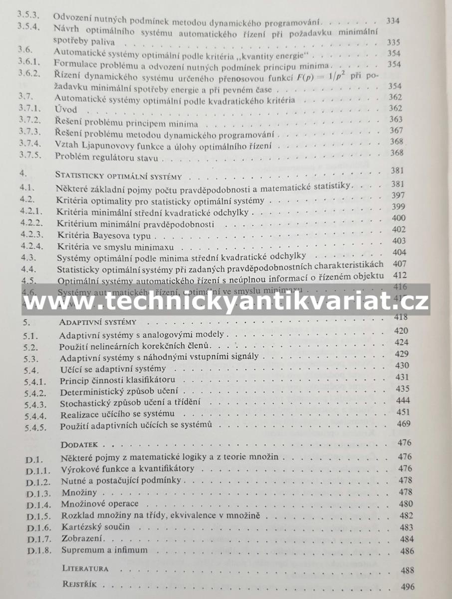 Optimální systémy automatického řízení - Kubík, Kotek, Hruška, Wachtl, Chalupa (1972)