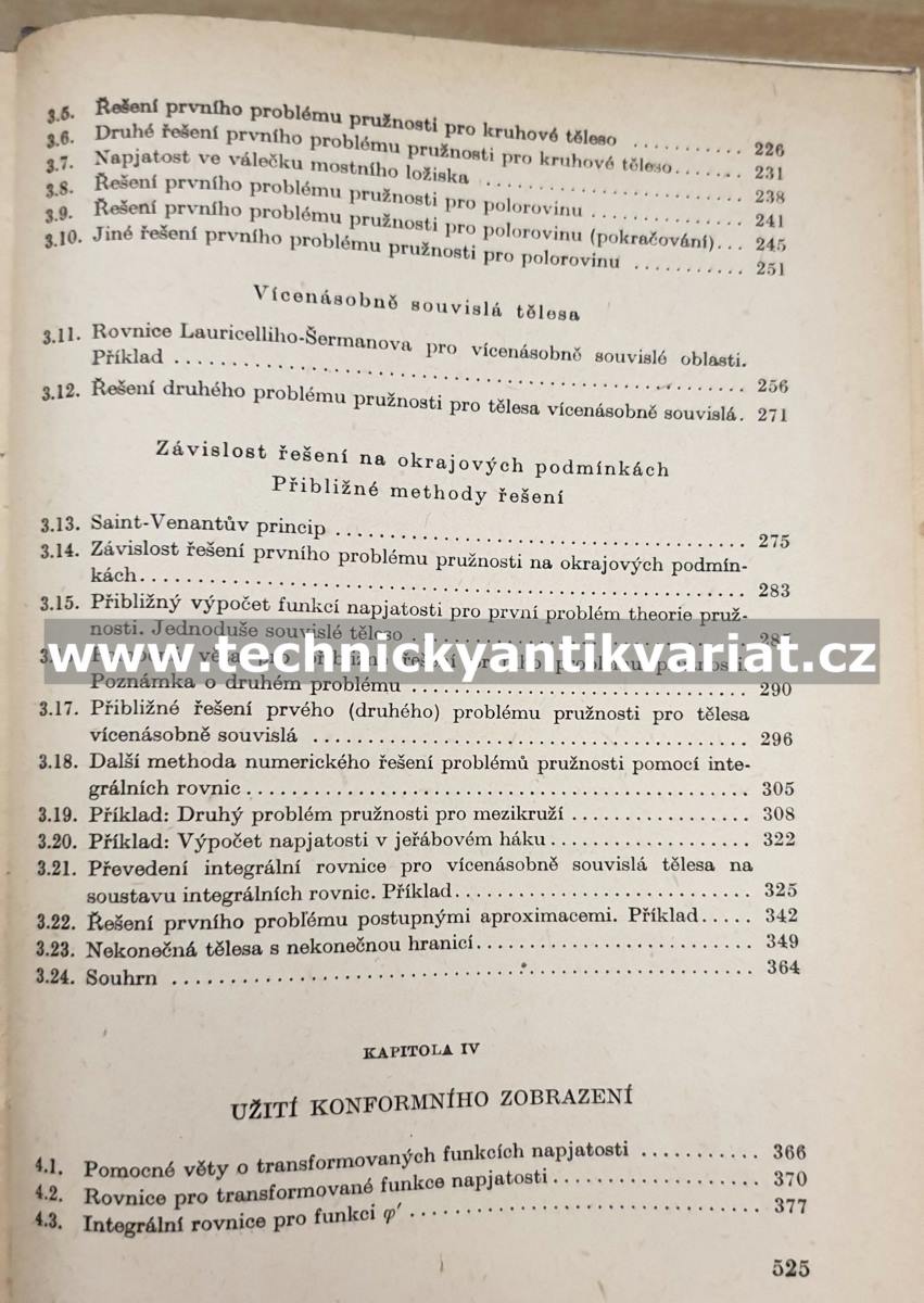 Matematická theorie rovinné pružnosti - Babuška, Rektorys, Vyčichlo (1955)