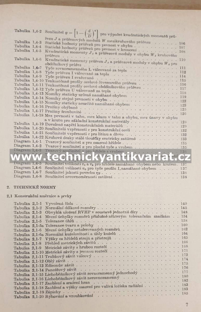 Technické tabulky - Klepš, Nožička (1986)