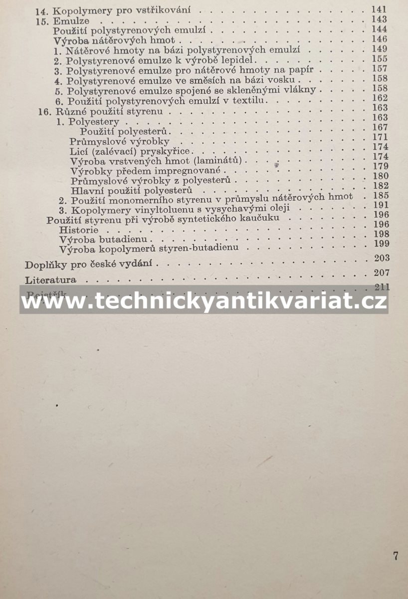 Styren a jeho polymery - H. Gibello (1960)