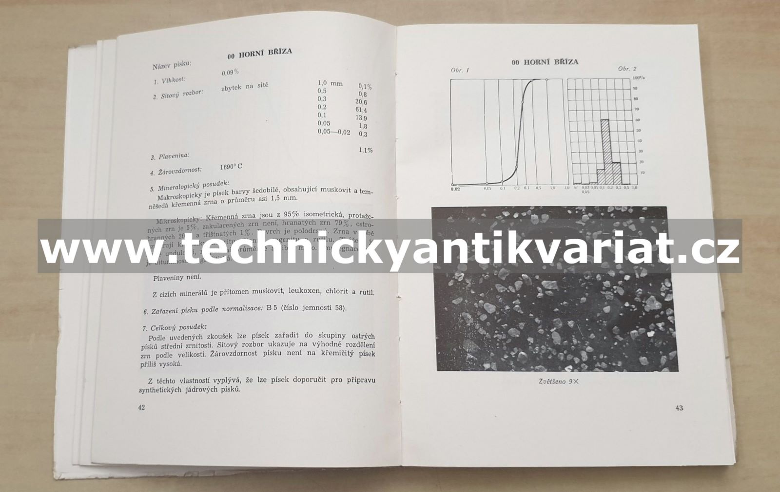 Československé slévárenské písky - Jiří Mariánek (1952)