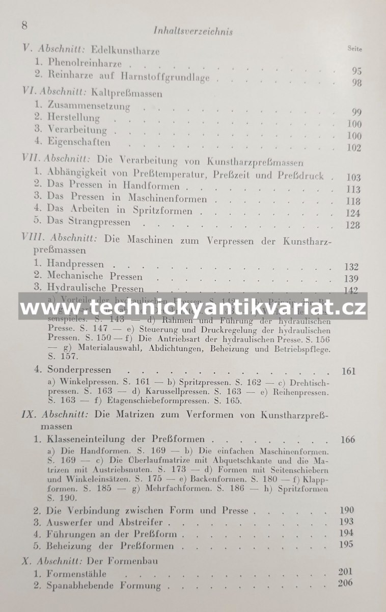 Herstellung und Verarbeitung von Kunstharzpregmassen - Kurl Brandenburger (1938)