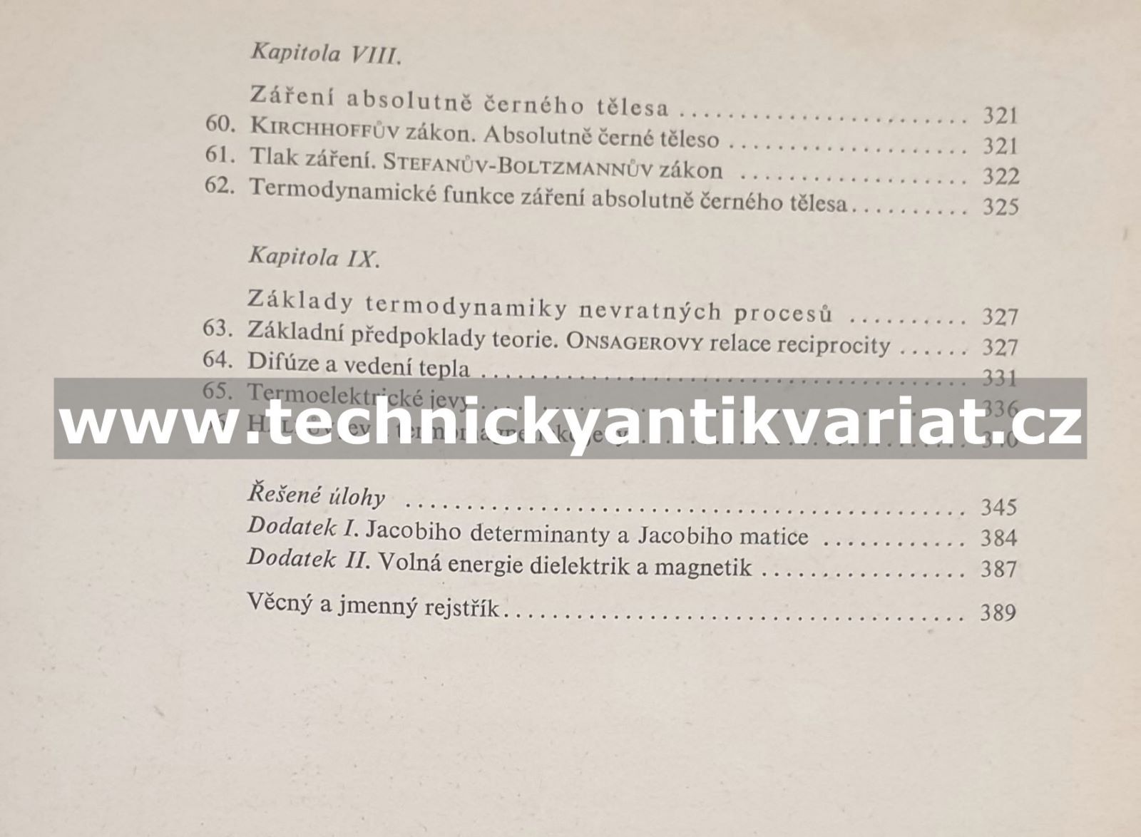 Termodynamika - Jozef Kvasnica (1965)