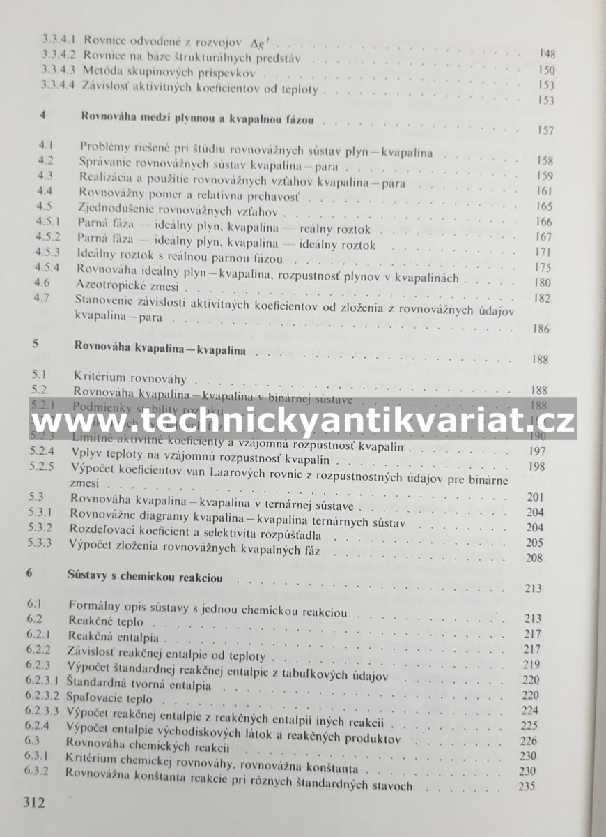 Chemickoinžinierska termodynamika - Julius Surový (1991)