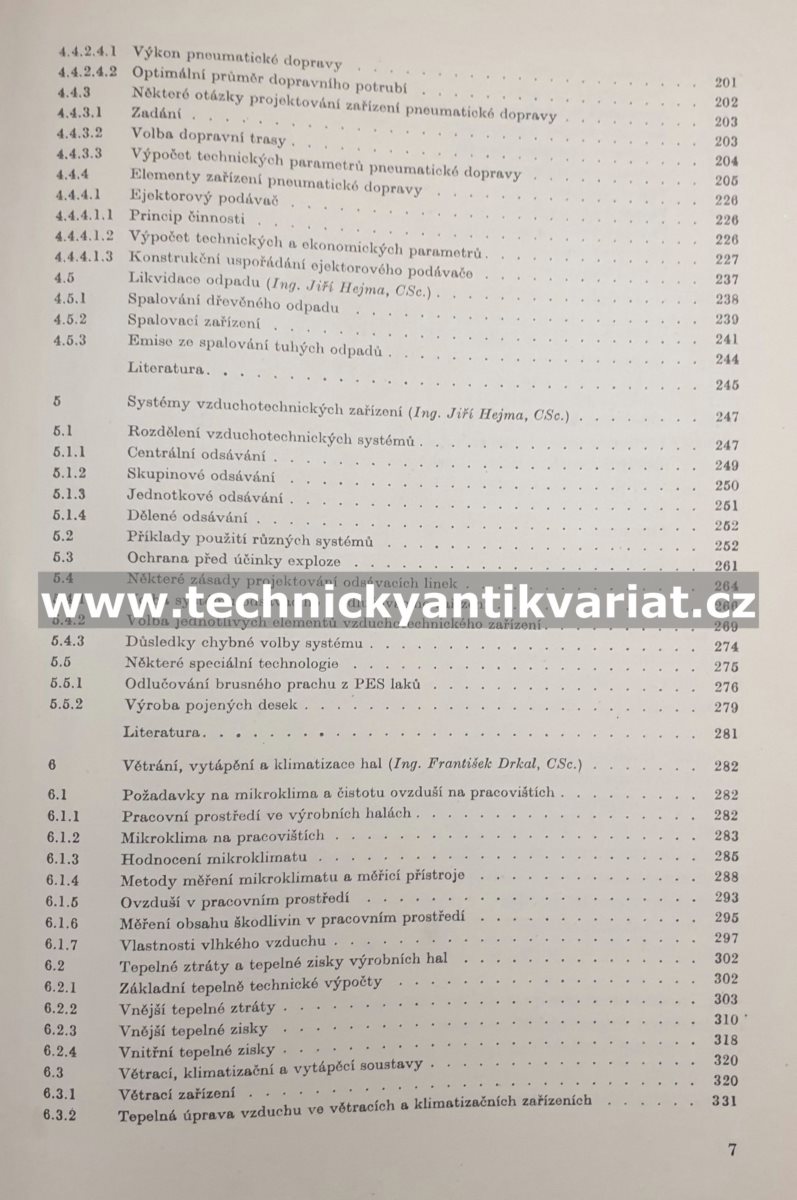 Vzduchotechnika v dřevo zpracovávajícím průmyslu - Hejma, Budinsky, Vávra, Drkal (1981)