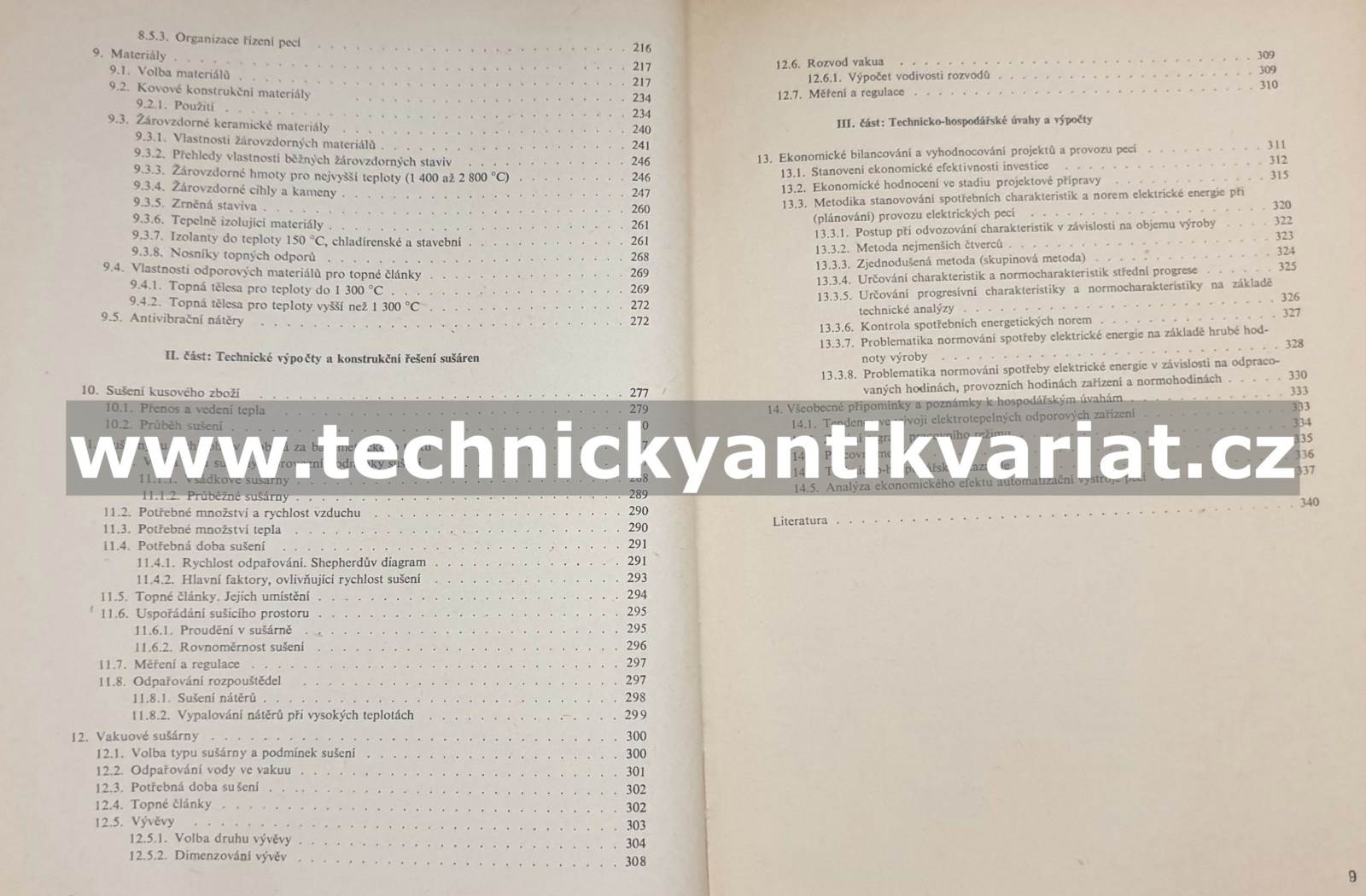 Elektrické odporové pece a sušárny - Dolejší, Tomek (1967)