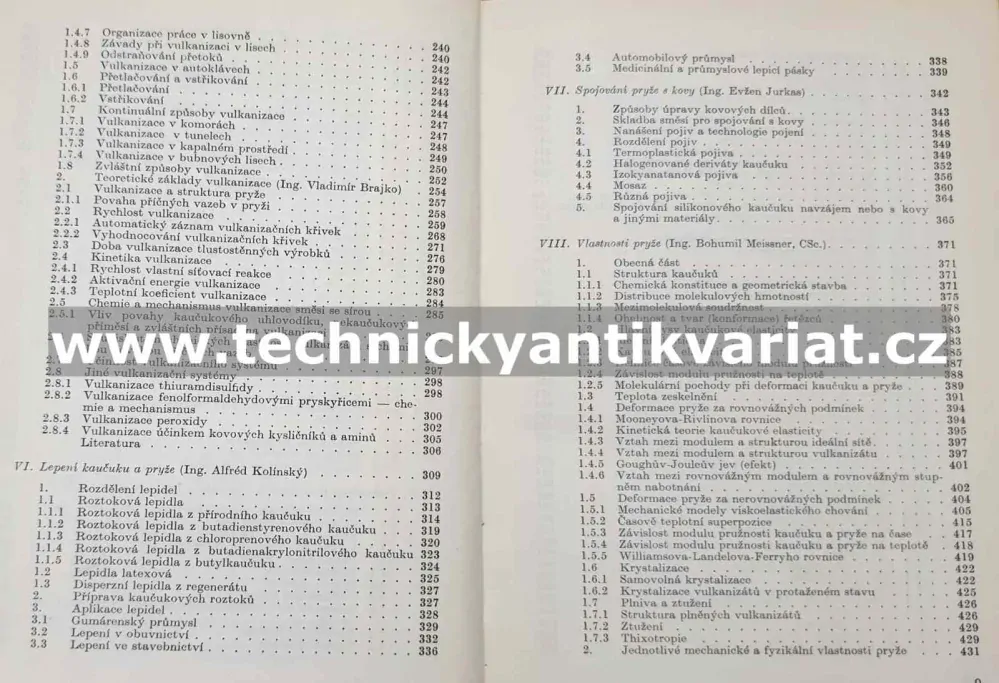 Zpracování kaučukových směsí a vlastností pryže - Ivan Franta (1969)