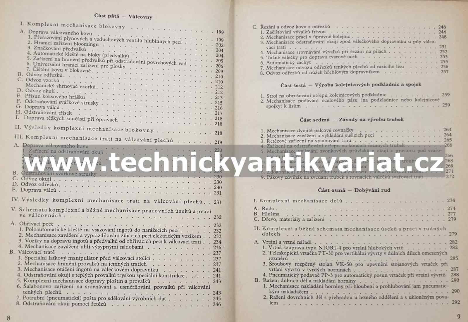 Mechanisace těžkých a namáhavých prací v hutnictví - S.F. Kasjanov (1956)