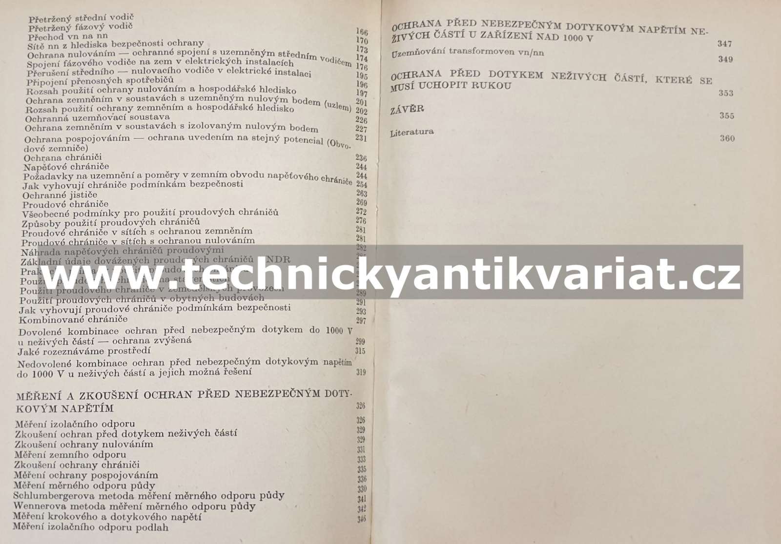 Ochrana před nebezpečným dotykovým napětím u elektrických zařízení do 1000 V (1972)