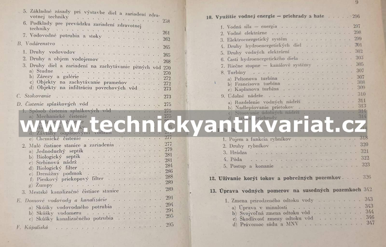 Vodohospodárska priručka - Horenc, Ratica (1962)