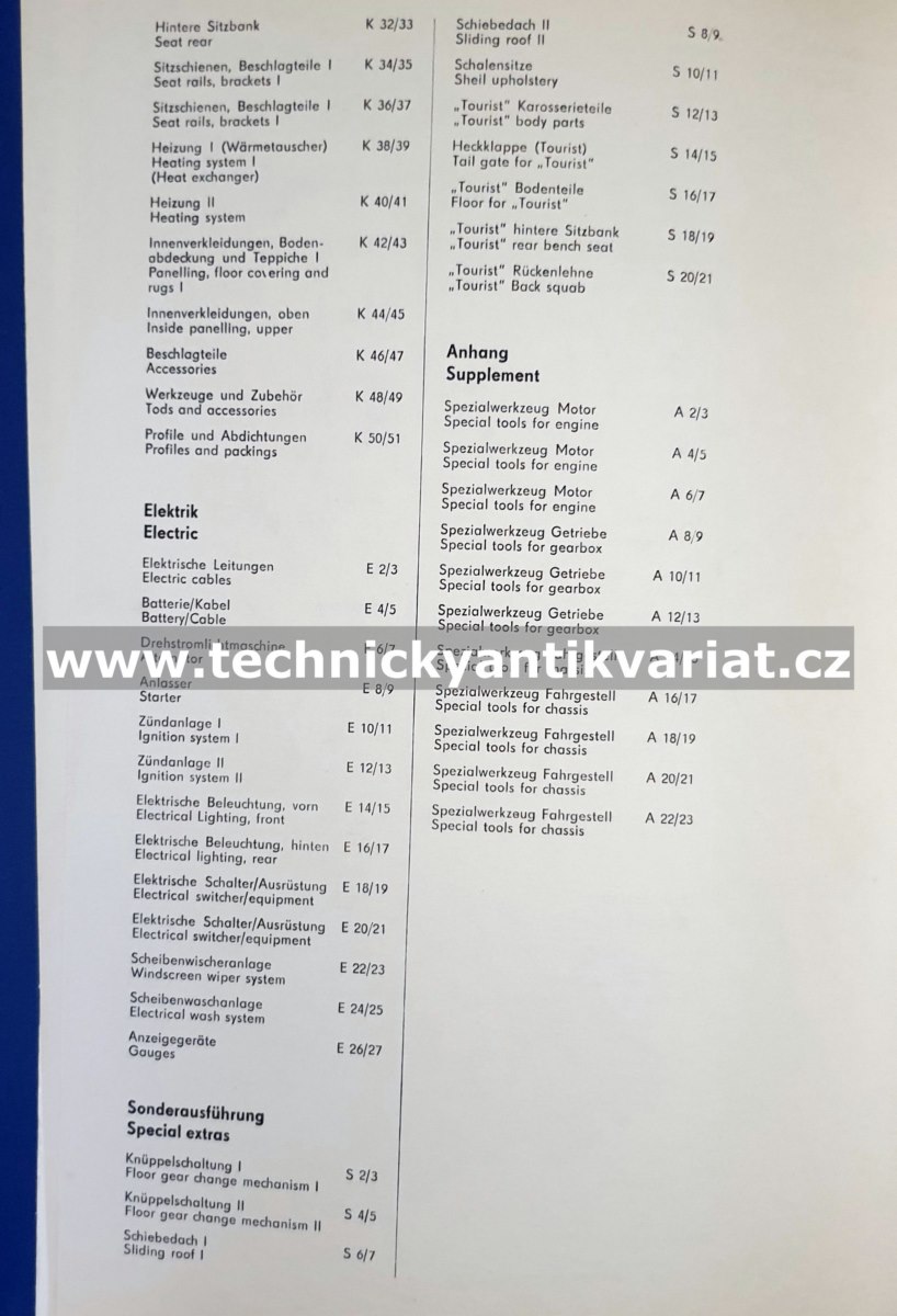 Wartburg 353W Ersatzteilkatalog / Spare part list (1978)