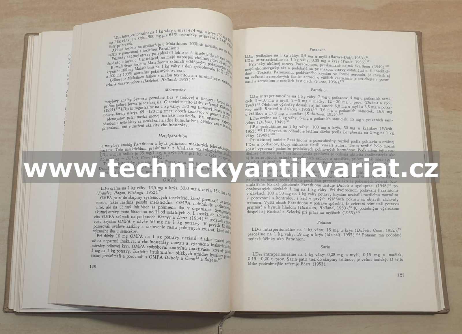Organická fosforová insekticida (1959)