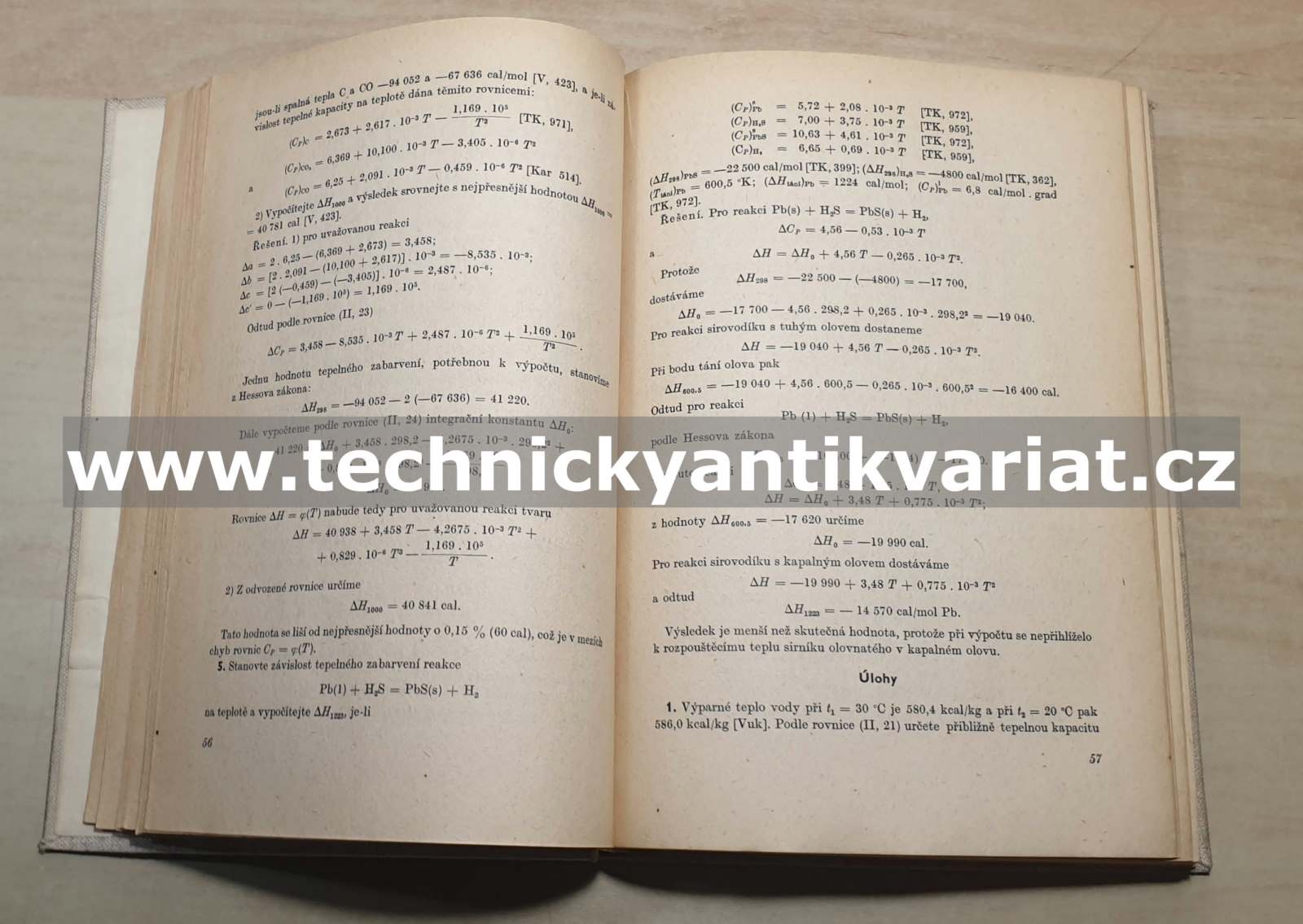 Příklady a úlohy z chemické thermodynamiky - Karapeťjanc (1954)