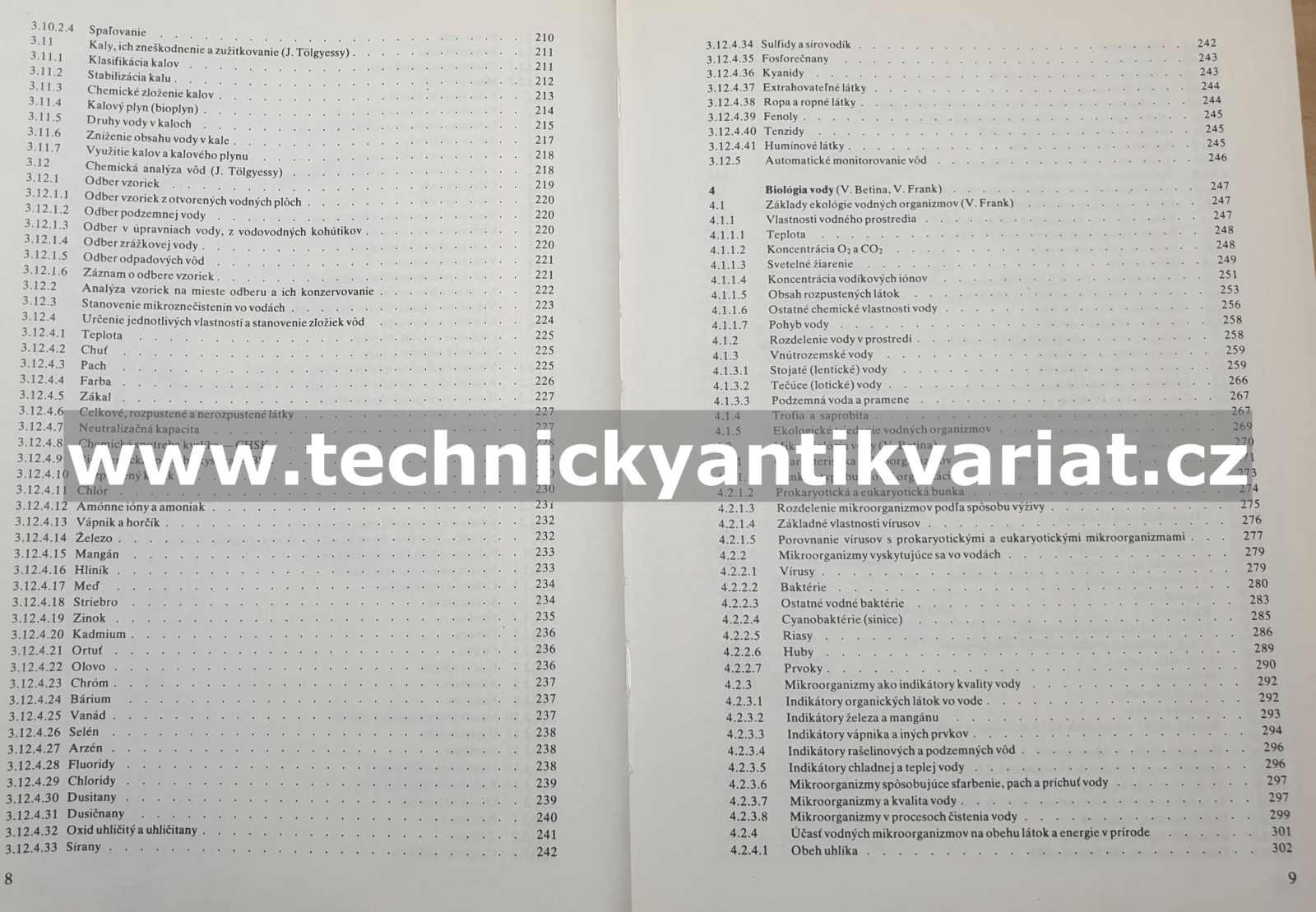 Chémia, biologia a toxikologia vody a ovzdušia - J. Tolgyessy a kolektiv (1984