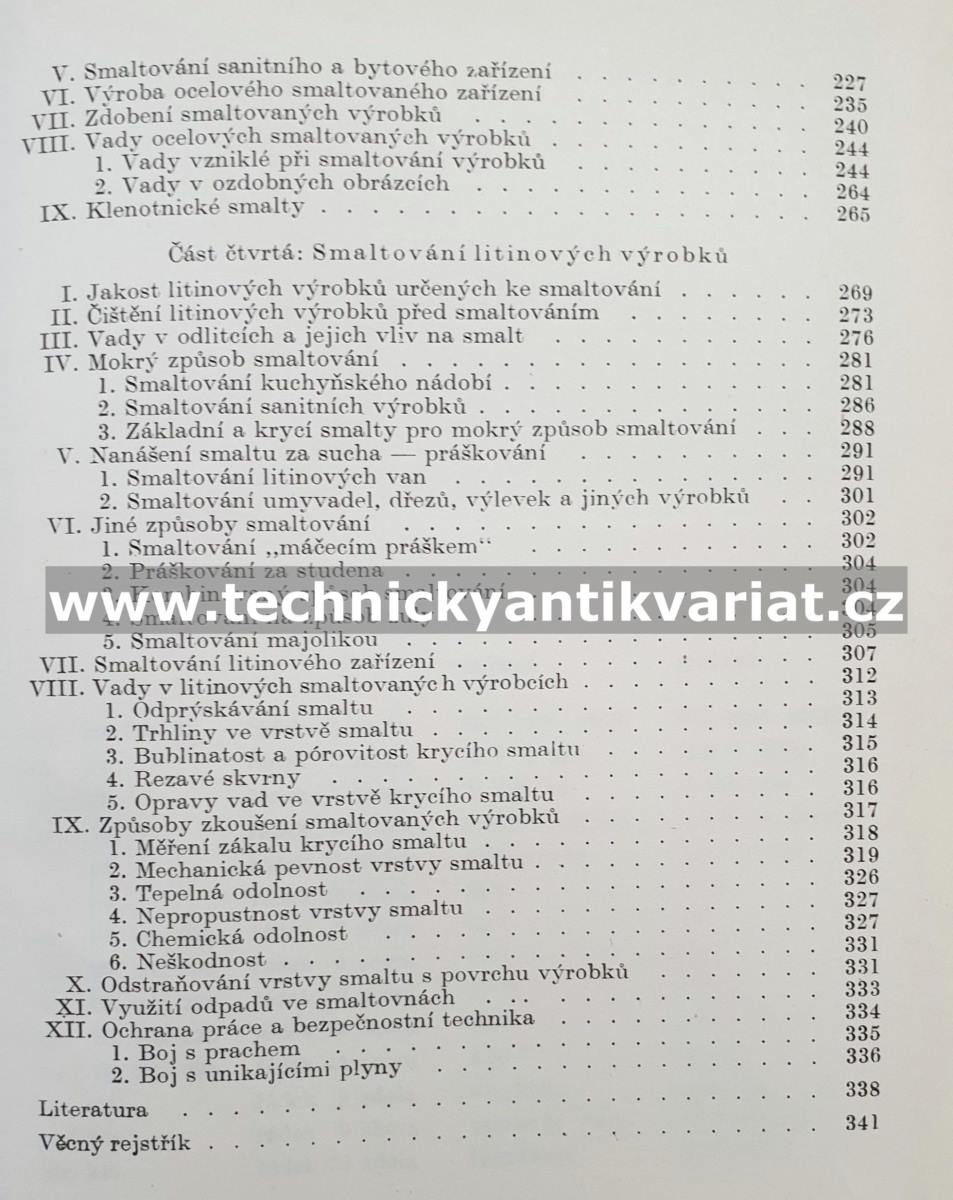 Technologie smaltování kovových výrobků - V. J. Lokšin (1955)
