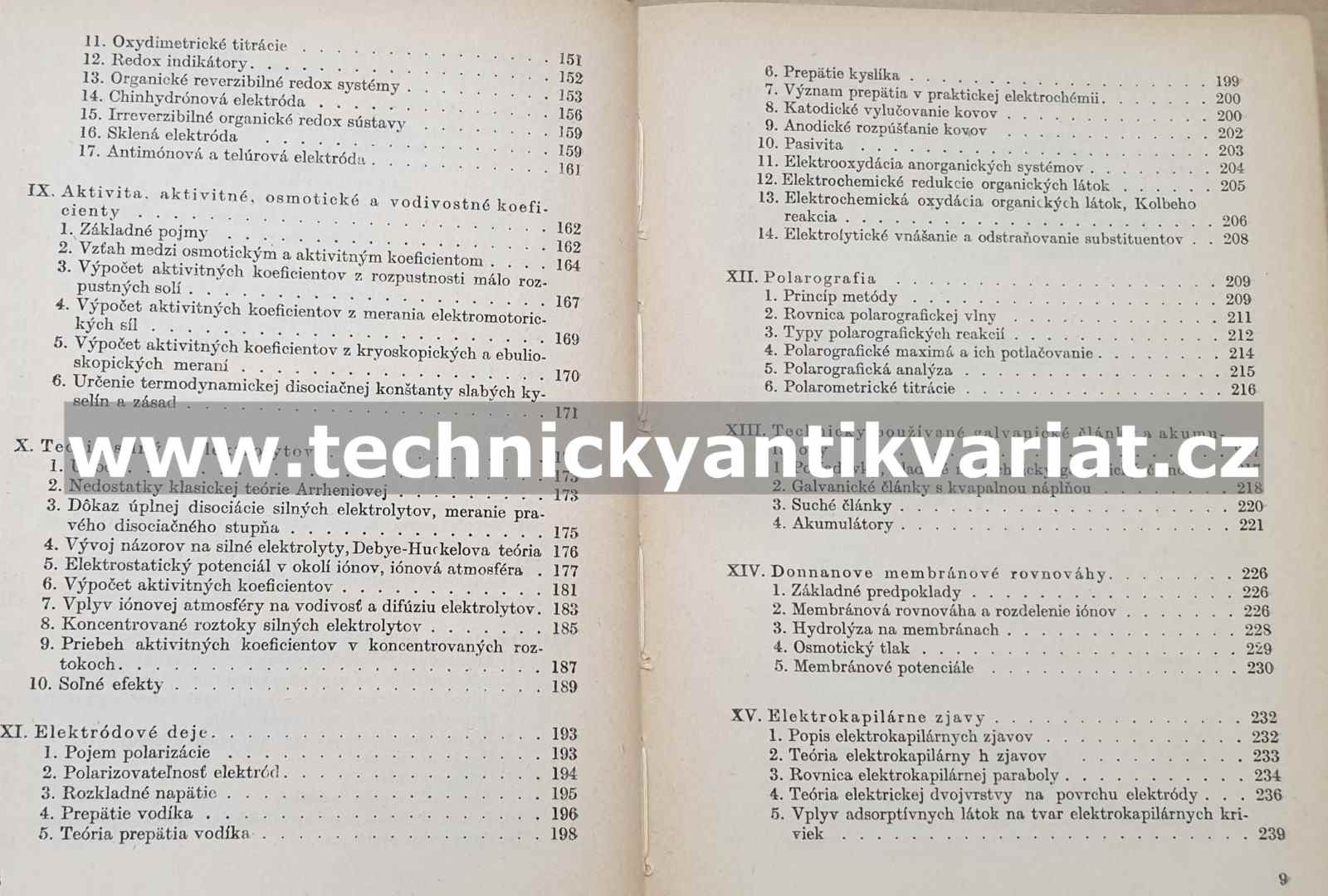 Elektrochémia - Mirko Kalousek (1952)