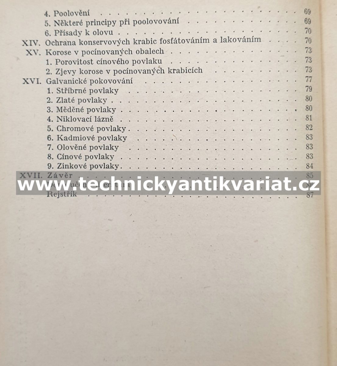 Boj proti rezavění kovů - Josef Teindl (1952)